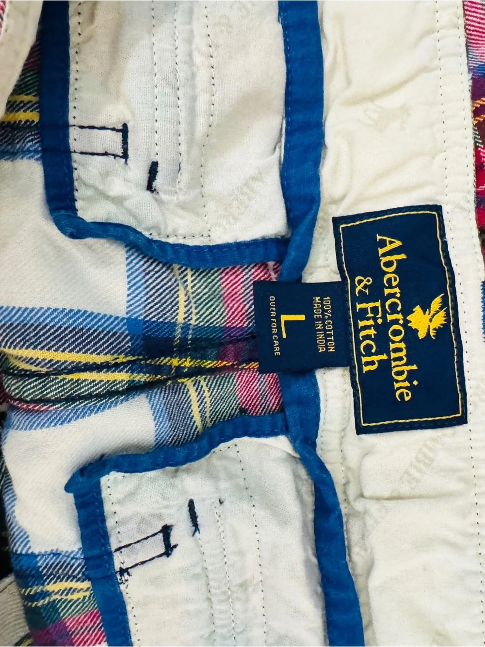 Vintage Abercrombie & Fitch Pants Mens Size LARGE Plaid Golf Preppy Retro Y2K